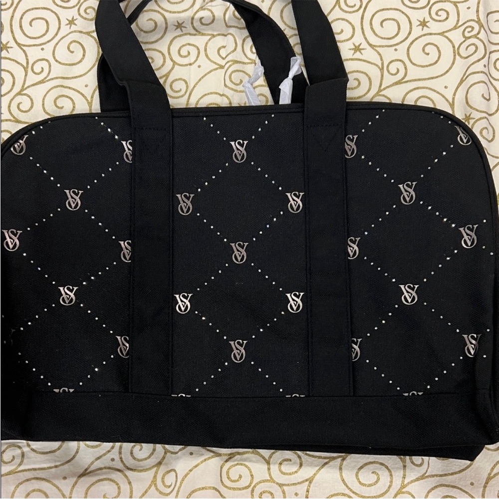 Victoria's Secret Black Tote Bag with Accents